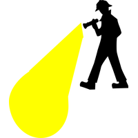 Flashlight Beam Vector Free Transparent Image HQ