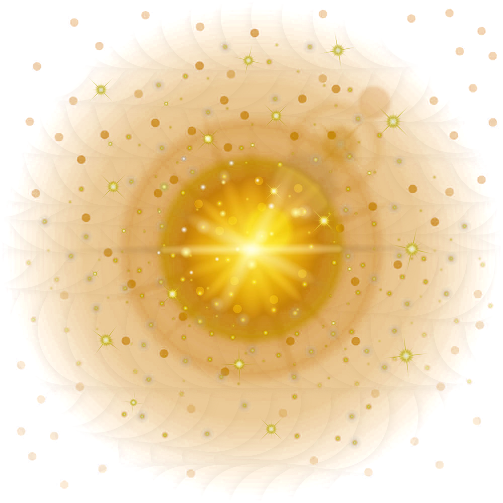 Light Effect Yellow Lens Fantasy Flare PNG Image