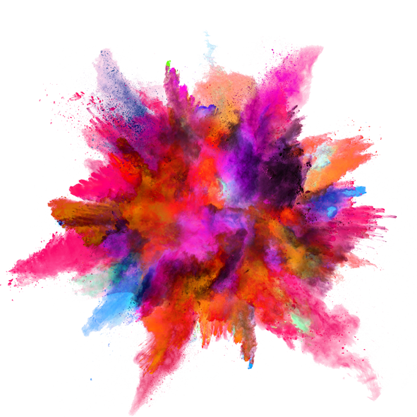Color Splash Explosion Powder Ink PNG Download Free PNG Image