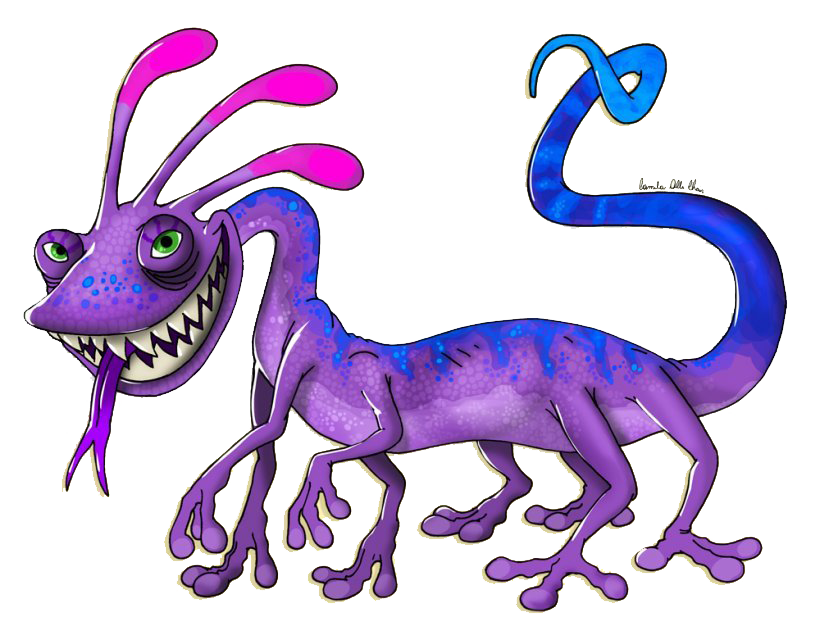 Purple Lizard Free HQ Image PNG Image