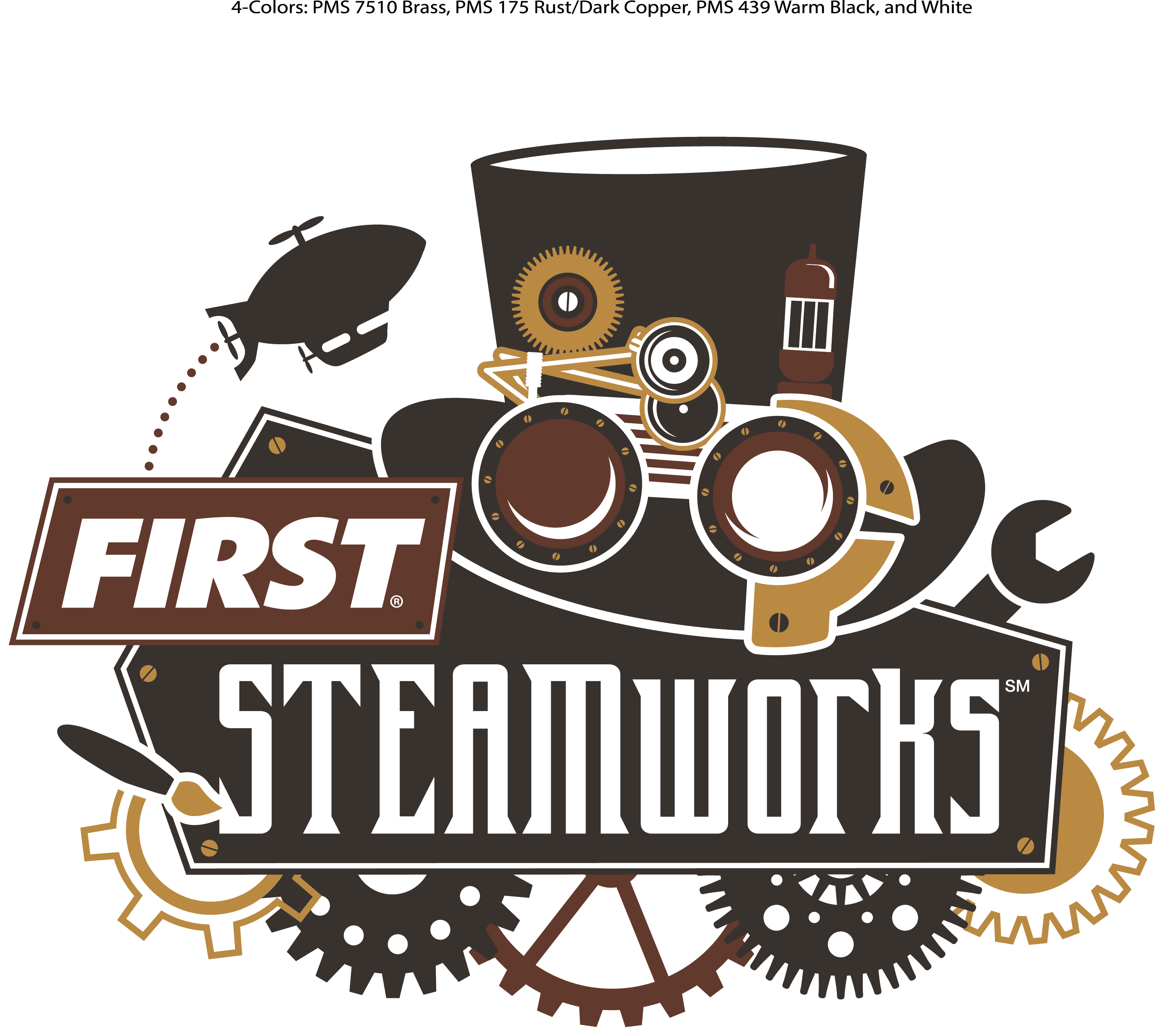 Rush Championship Steamworks Robot Motion Recycle Logo PNG Image