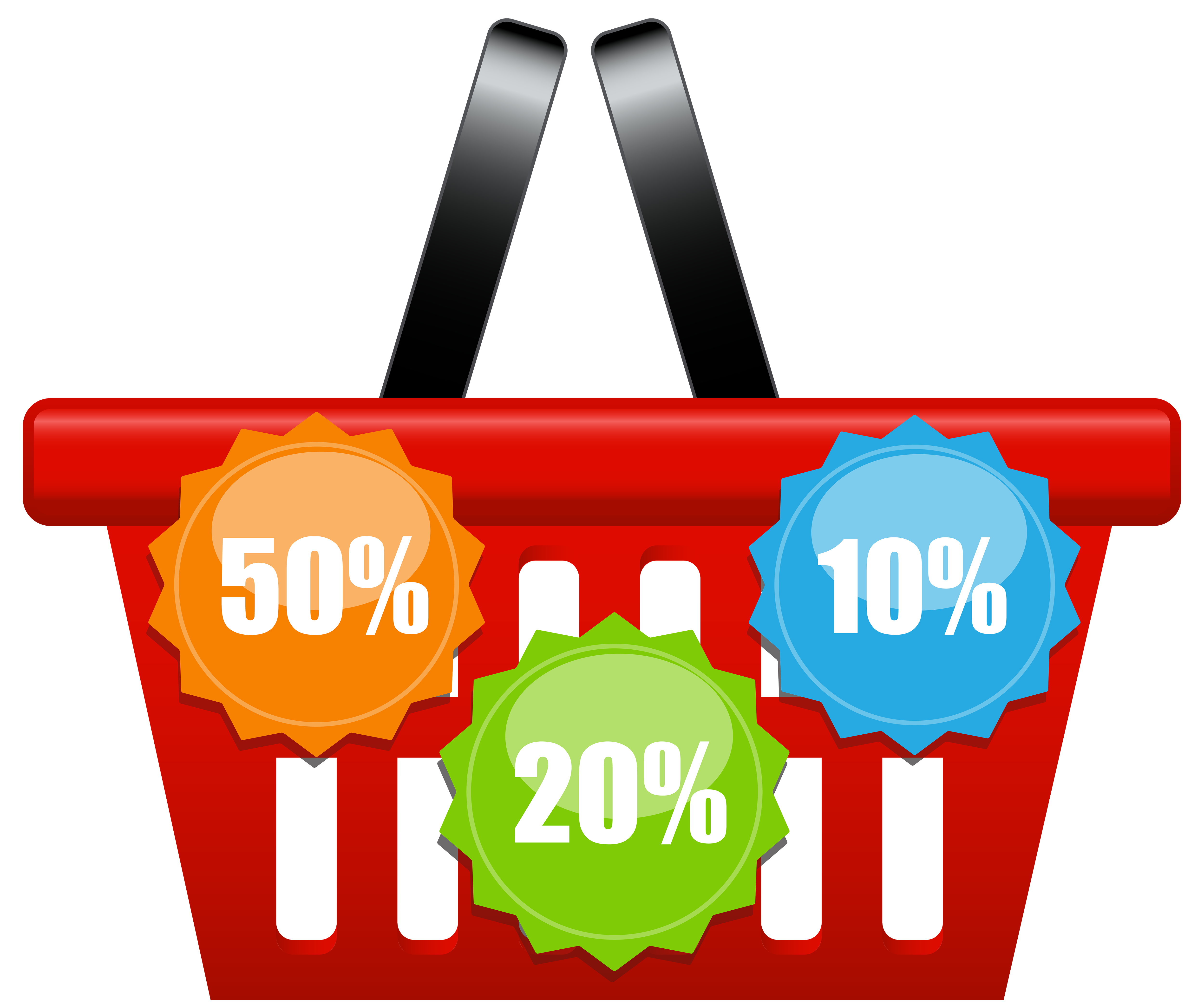 Shopping Icons Cart Discount Basket With PNG Image