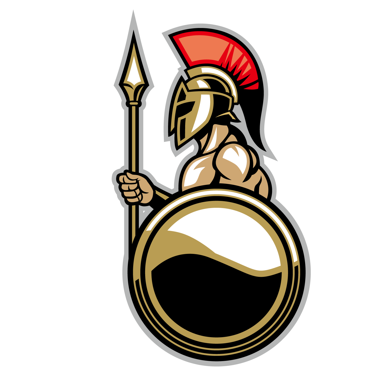 Warrior Emblem Army Symbol Roman Spartan PNG Image