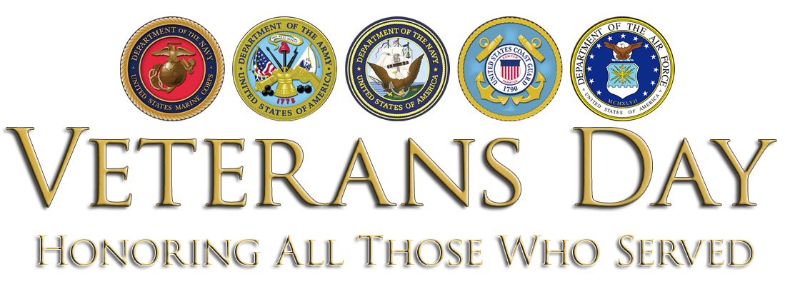 Veterans Veteran Text Logo Banner Day PNG Image