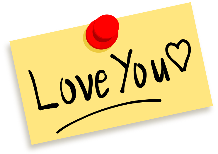 Text Love Drawing Yellow Free Clipart HD PNG Image