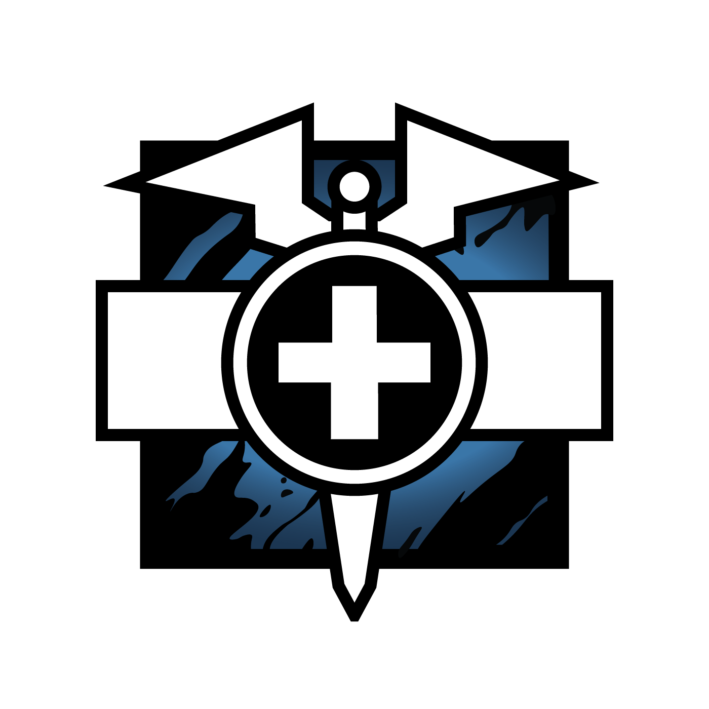 Rainbow Emblem Siege Six Video Blood Logo PNG Image