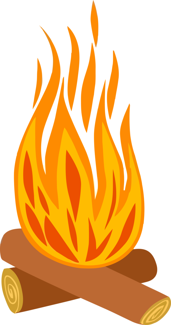 Lohri Fire Flame Orange For Happy Drawing PNG Image