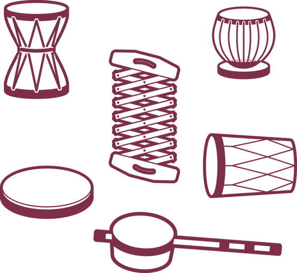 Lohri Line Cylinder Art For Happy Traditions PNG Image