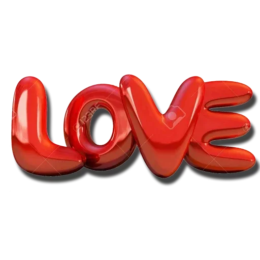 Word Love Text Download HQ PNG Image