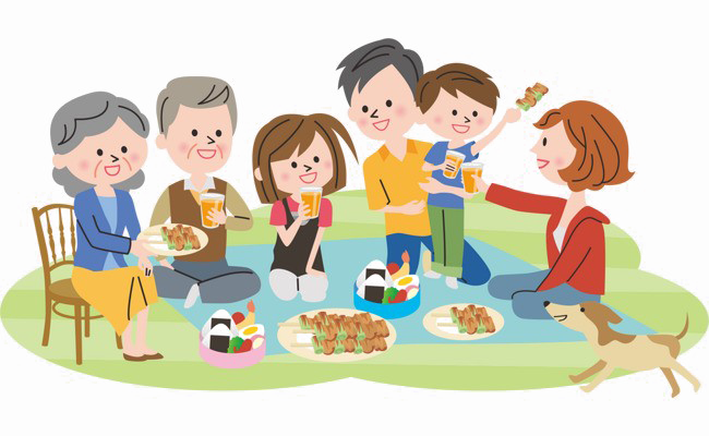family gathering clipart