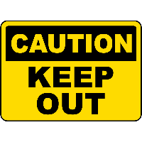 Keep Out Free HQ Image