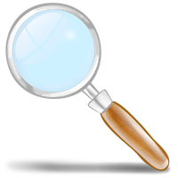 Blue Magnifying Glass Icon Transparent HQ PNG Download | FreePNGImg