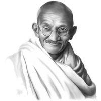 Mahatma Gandhi Transparent PNG Image