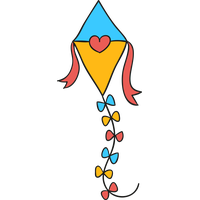 Makar Sankranti Line Art For Happy Cake