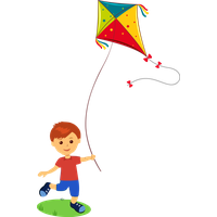 Makar Sankranti Kite Cartoon Line For Happy Decoration PNG Image