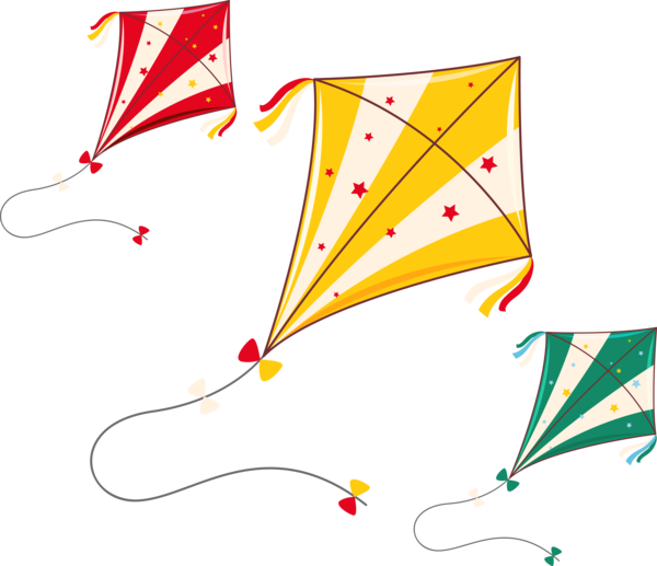 Makar Sankranti Line Kite For Happy Colors PNG Image