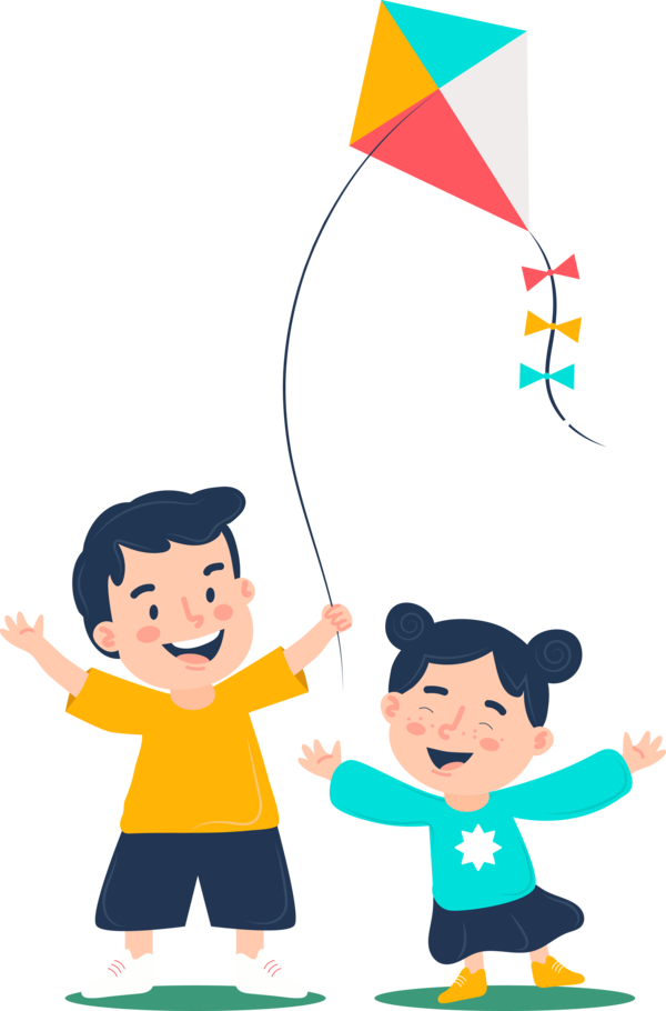 Download Makar Sankranti Cartoon Playing With Kids Child For Happy Greeting  Cards HQ PNG Image | FreePNGImg