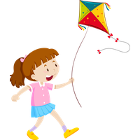 Makar Sankranti Cartoon Child Playing With Kids For Happy Countdown PNG Image