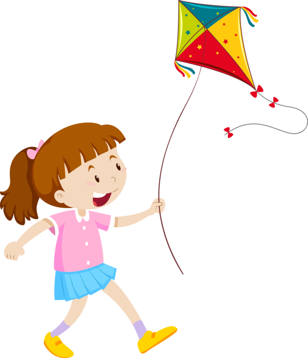 Makar Sankranti Cartoon Child Playing With Kids For Happy Countdown PNG Image