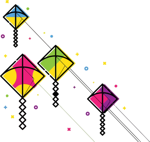 Makar Sankranti Line Triangle Slope For Happy Greeting Cards PNG Image