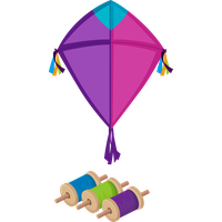Makar Sankranti Kite Umbrella For Flying Eve Party
