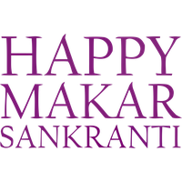 Makar Sankranti Font Text Pink For Happy Eve