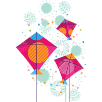 Makar Sankranti Umbrella Line For Happy Party Near Me