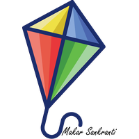Makar Sankranti Triangle Line Logo For Happy Games