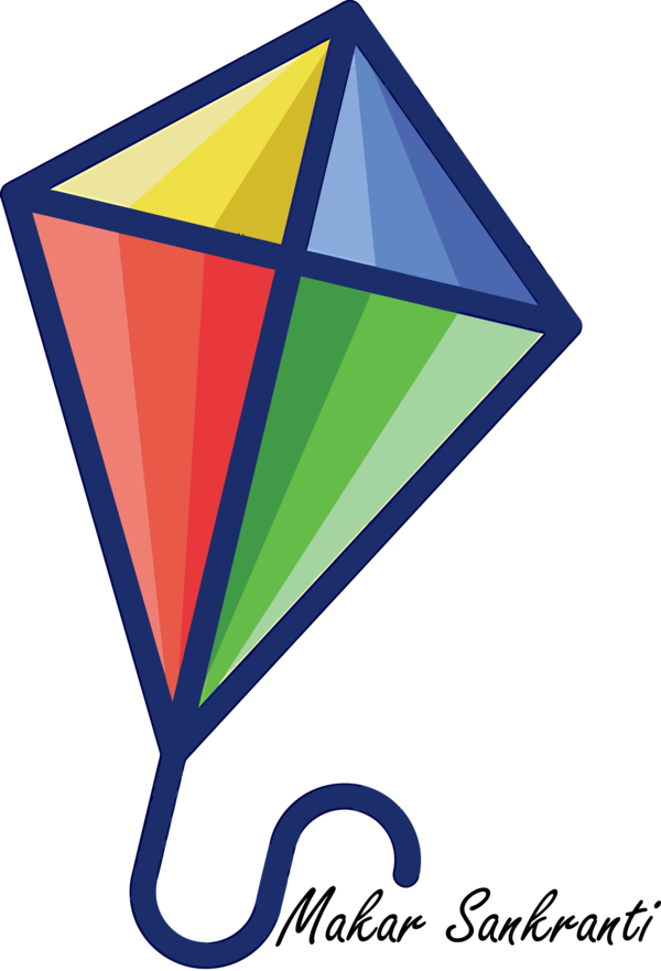 Makar Sankranti Triangle Line Logo For Happy Games PNG Image