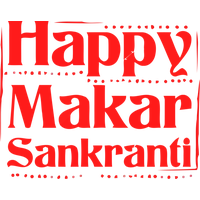 Makar Sankranti Font Text For Happy Background