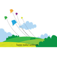 Makar Sankranti Nature Sky Hill For Happy Background