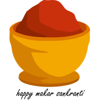 Makar Sankranti Yellow Orange Dish For Happy Wishes