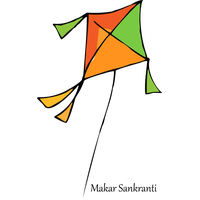Makar Sankranti Line Leaf Art For Happy Eve Party 2020