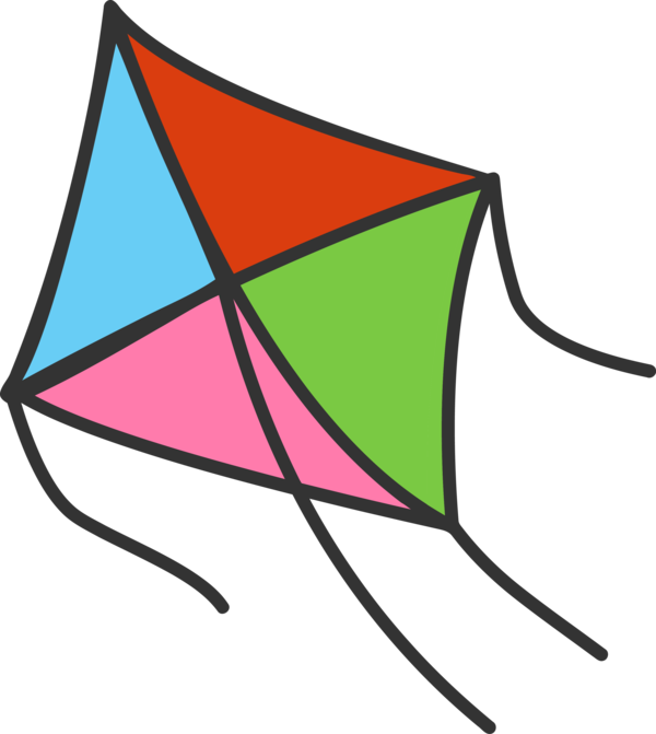 Makar Sankranti Line Sport Kite Triangle For Happy Ideas PNG Image