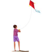 Makar Sankranti Kite Child Play For Happy Countdown