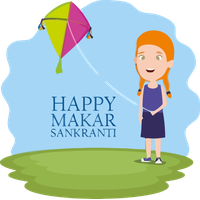 Makar Sankranti Cartoon Sharing For Happy Resolutions