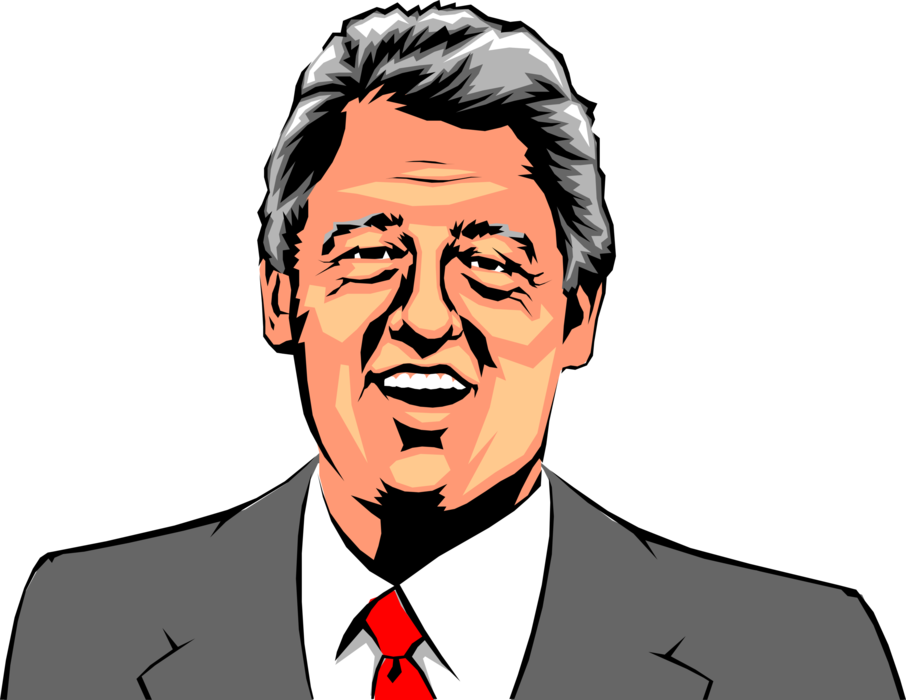 United Clinton Of Bill States Facial President PNG Image