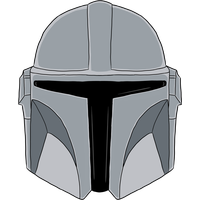 The Mandalorian helmet PNG