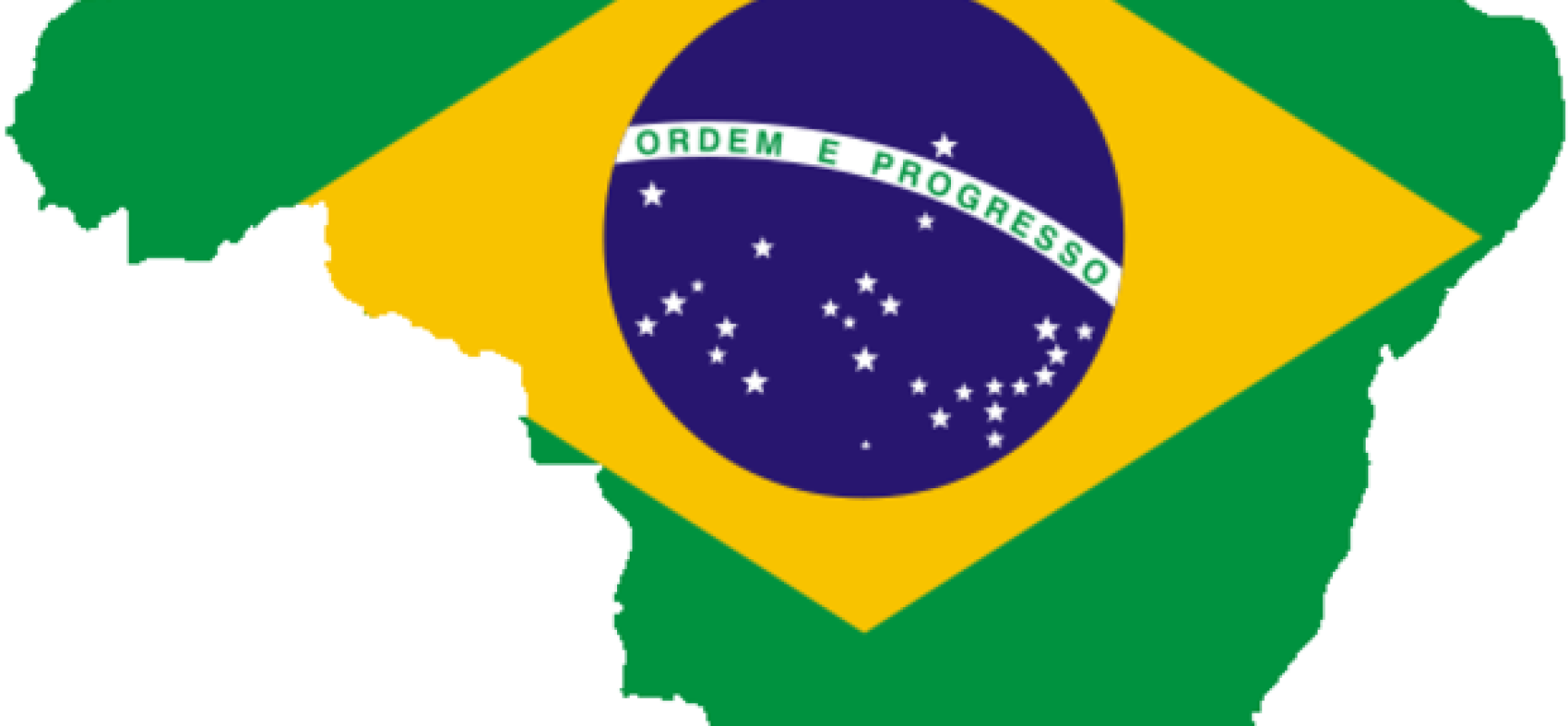 Brazil Map Of Yellow Flag Green PNG Image