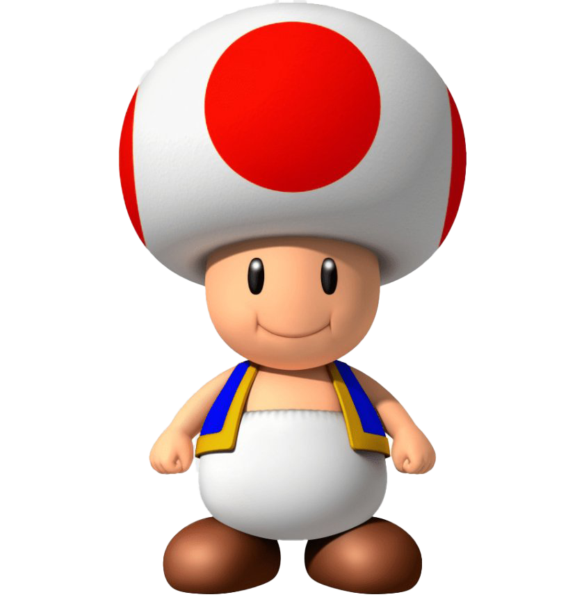 Toad Mario Super Bros Picture PNG Image