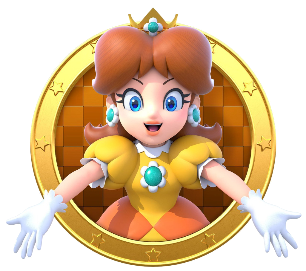 Toy Character Fictional Mario Bros Daisy Princess PNG Image