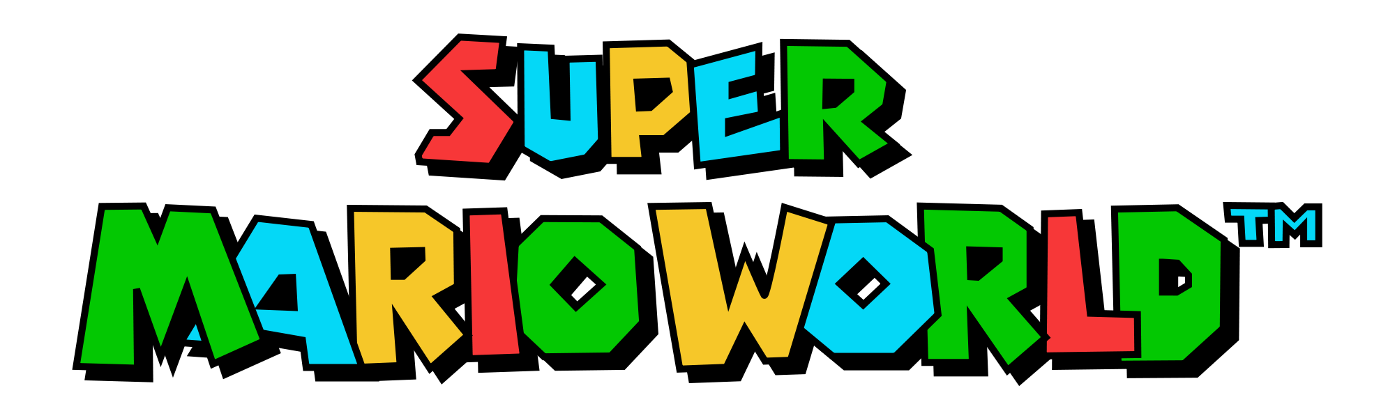Text Brand Wii Mario Bros World Super PNG Image