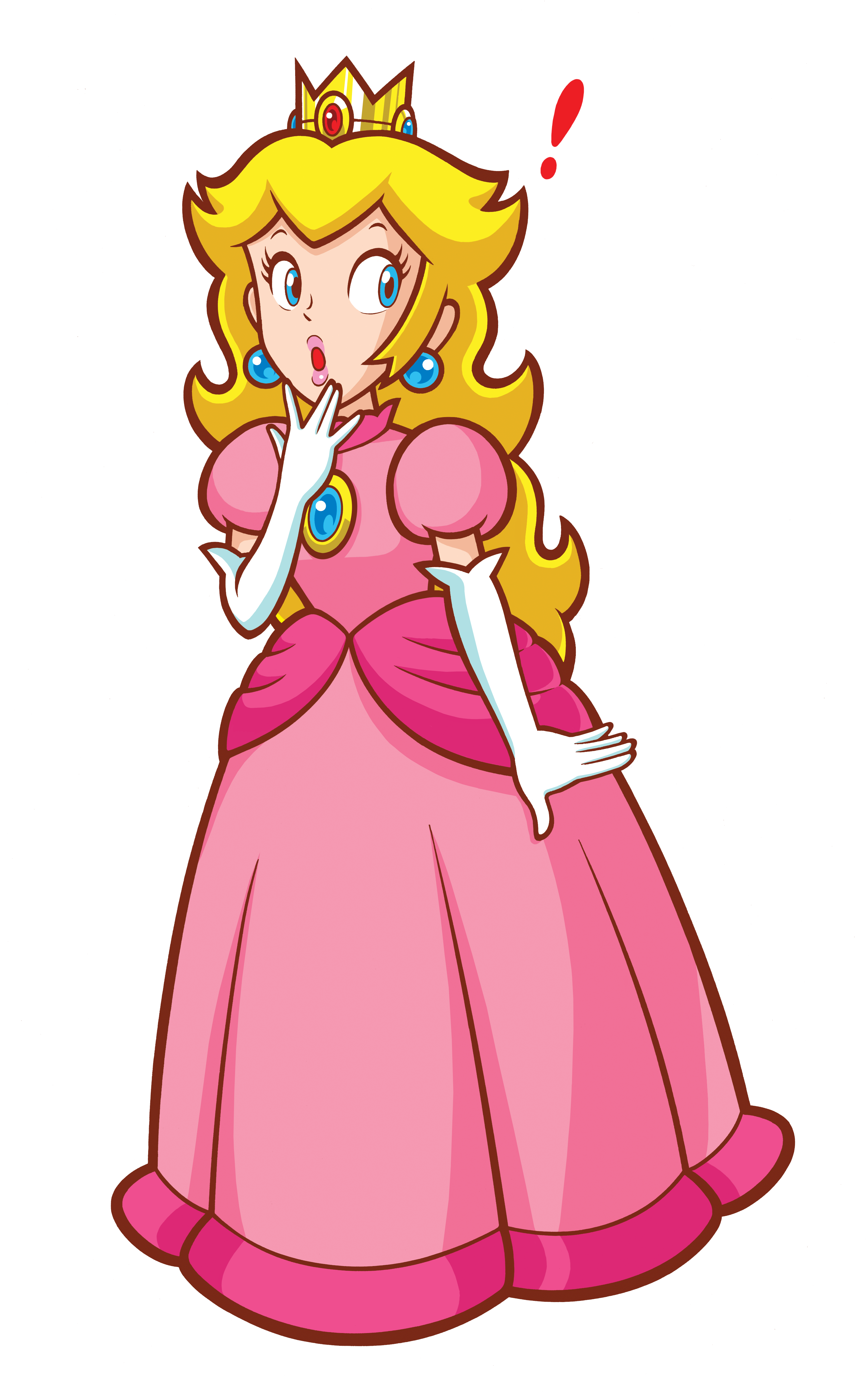 Pink Flower Peach Mario Super Princess PNG Image