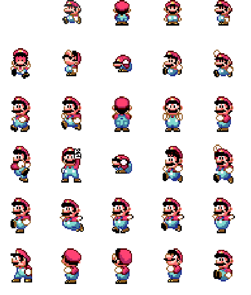 Emoticon Bros Mario World Line Super PNG Image