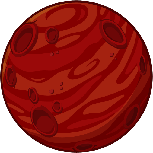 Mars planet Transparent PNG Image