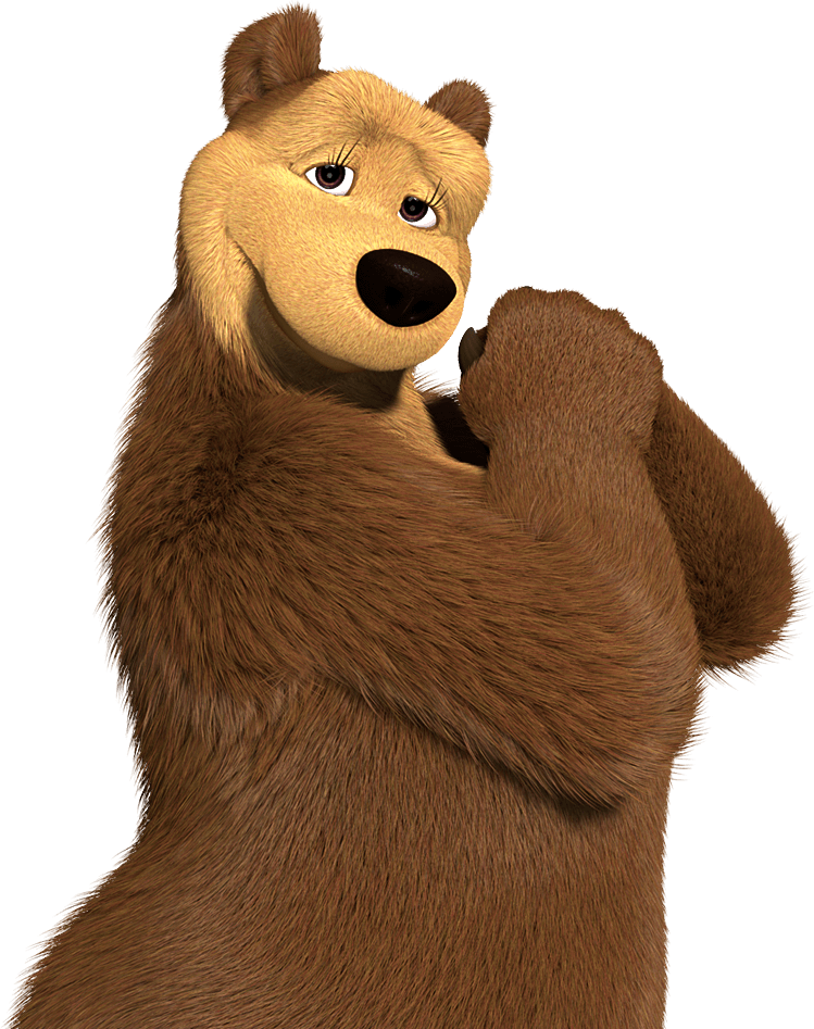 Masha and the Bear Bear Transparent PNG Image