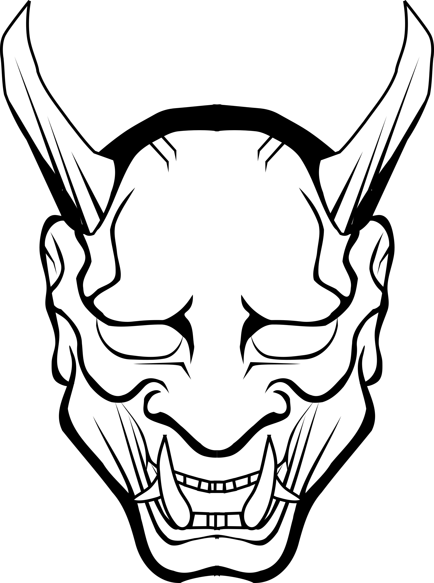 Oni Mask File PNG Image