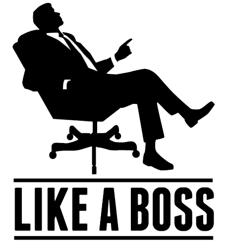 boss clipart black and white