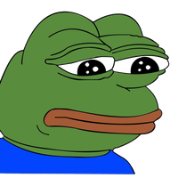 Meme The Pepe Frog Sad PNG