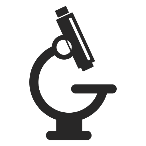 Microscope Silhouette Free Clipart HQ PNG Image